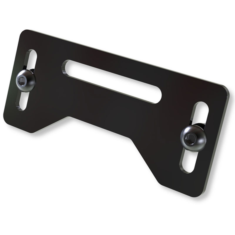 Kennzeichenleuchtenhalter Highsider Pro Plate schwarz