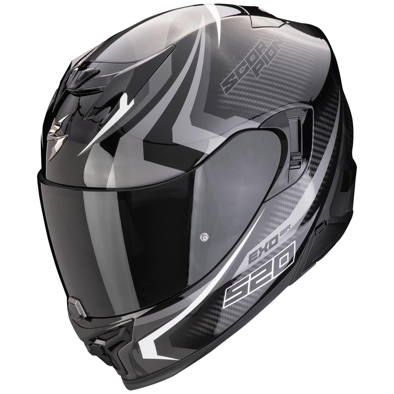 Scorpion EXO-520 EVO AIR TERRA Motorrad Integralhelm schwarz-silber-weiß Ausverkauf