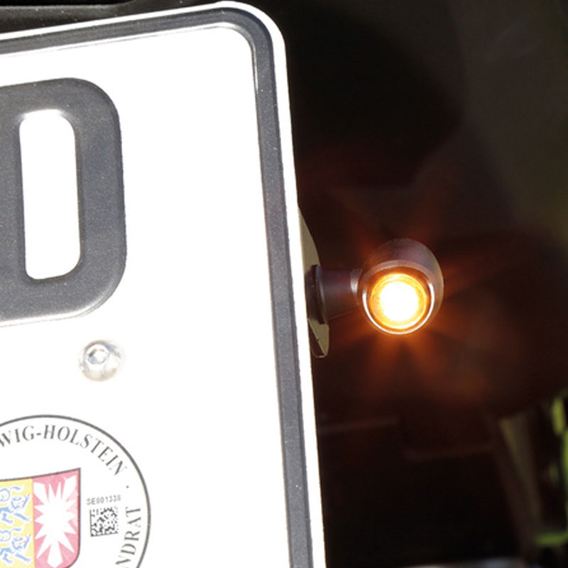 LED Blinker Highsider Nova LED Blinker mattschwarz 2 Stk