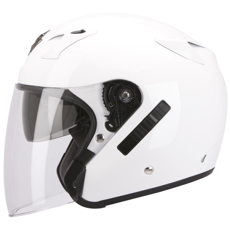 Offener Motorradhelm Scorpion EXO-220 weiß Ausverkauf