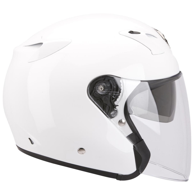 Offener Motorradhelm Scorpion EXO-220 weiß Ausverkauf