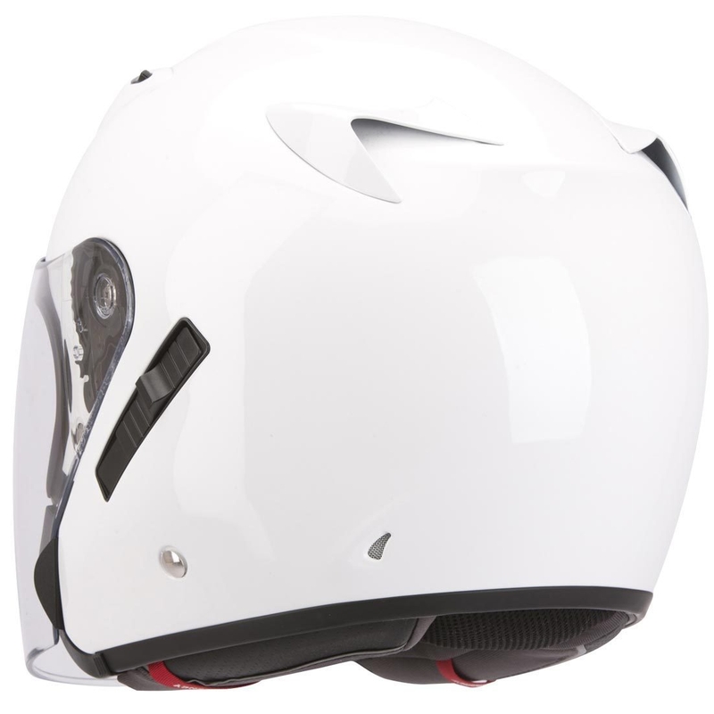 Offener Motorradhelm Scorpion EXO-220 weiß Ausverkauf