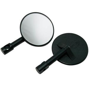 Highsider Smart Bar End Rückspiegel rund schwarz