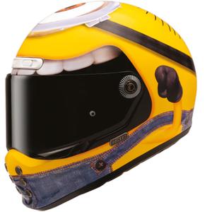 HJC V10 Stuart Minions MC3 Integralhelm Gelb-Blau