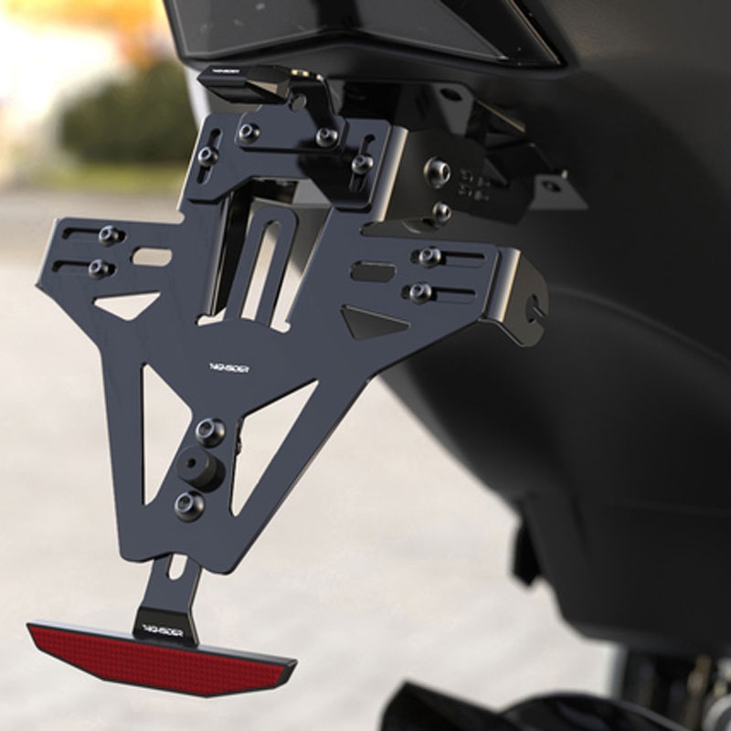 Kennzeichenhalter inkl. Beleuchtung Highsider Akron-RS PRO BMW S 1000 RR schwarz