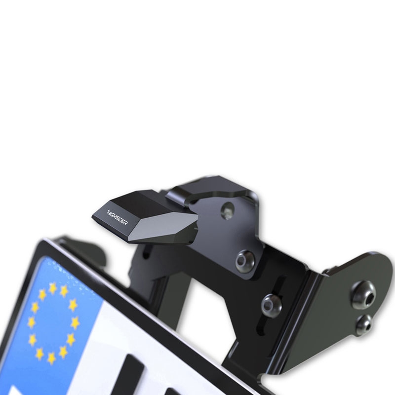 Kennzeichenhalter mit Beleuchtung Highsider Kennzeichen Akron RS PRO KTM 690 DUKE schwarz