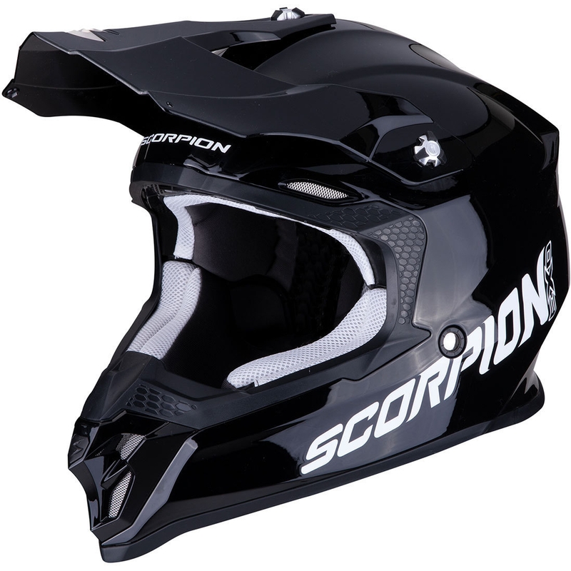 Motocross Helm Scorpion VX-16 Air schwarz glänzend