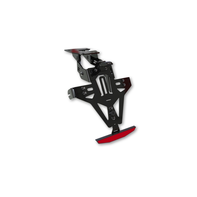 Kennzeichenhalter mit Beleuchtung Highsider Akron RS PRO Kawasaki Ninja, Z750, Z1000 schwarz