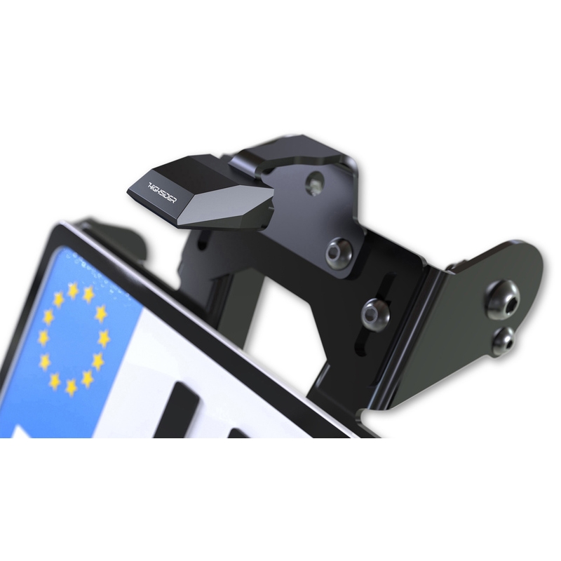 Kennzeichenhalter mit Beleuchtung Highsider Akron RS PRO Yamaha XJ6 F,S,N schwarz