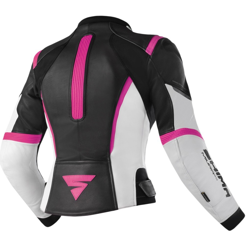 Shima Miura 2.0 Motorradjacke für Frauen in Schwarz, Weiß und Rosa