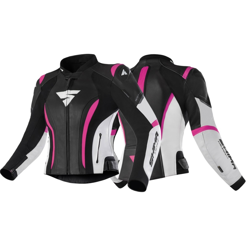 Shima Miura 2.0 Motorradjacke für Frauen in Schwarz, Weiß und Rosa