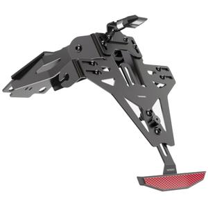 Kennzeichenhalter mit Beleuchtung Highsider Akron RS PRO Yamaha R125, YZF-R125 schwarz