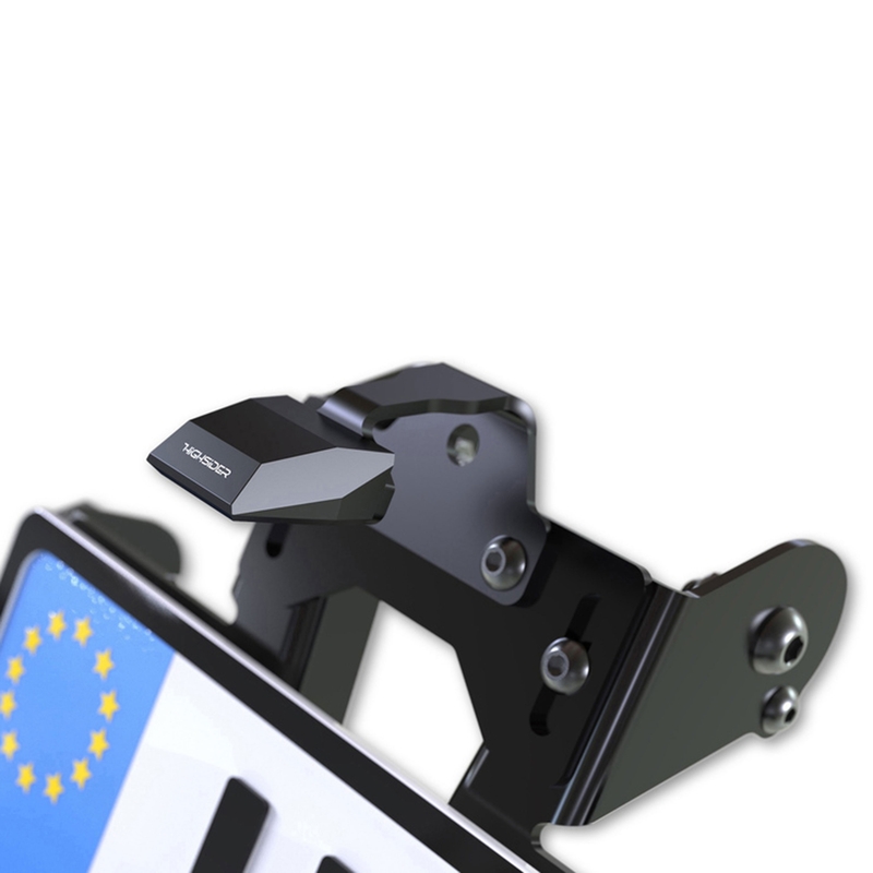 Highsider Akron RS PRO Universal Kennzeichenhalter mit Licht Schwarz
