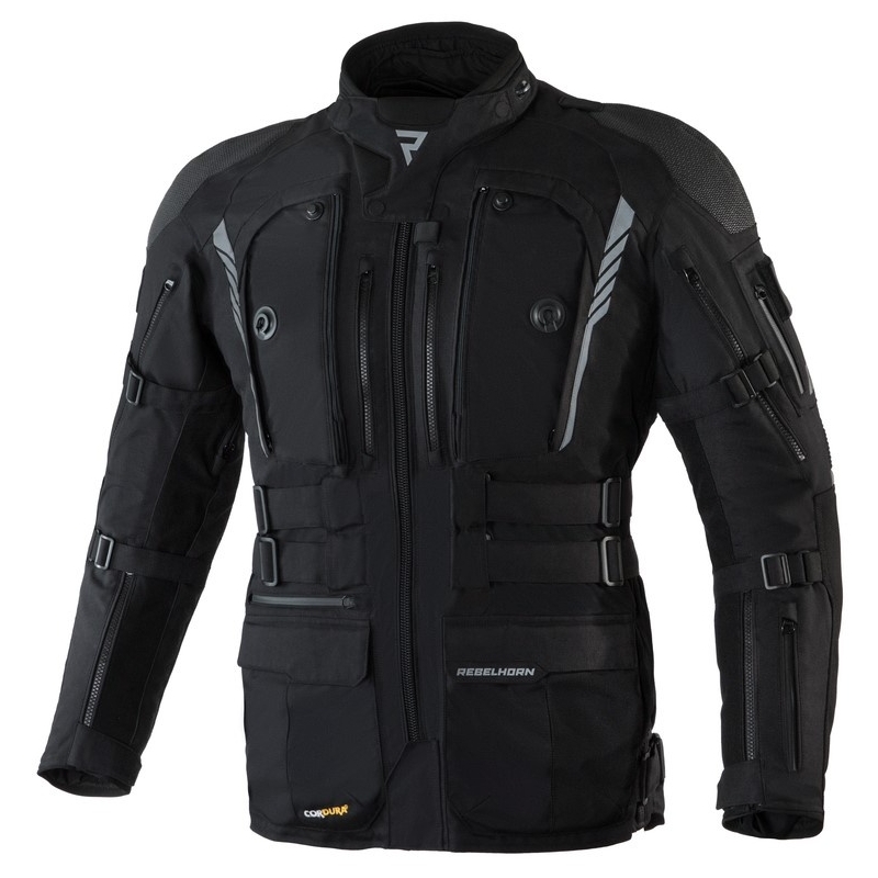 Rebelhorn Patrol Schwarze Motorradjacke