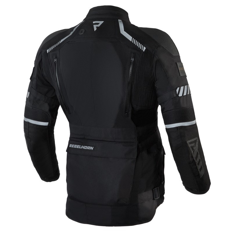 Rebelhorn Patrol Schwarze Motorradjacke