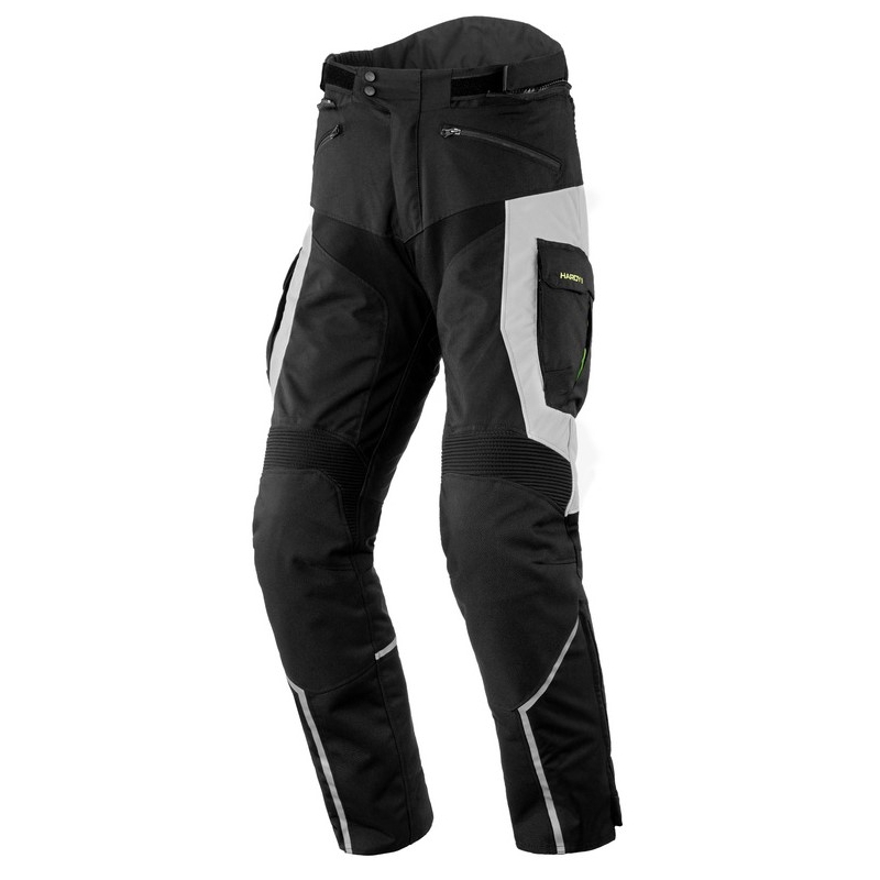 Rebelhorn Hardy II Motorradhose grau-schwarz-fluo gelb Ausverkauf