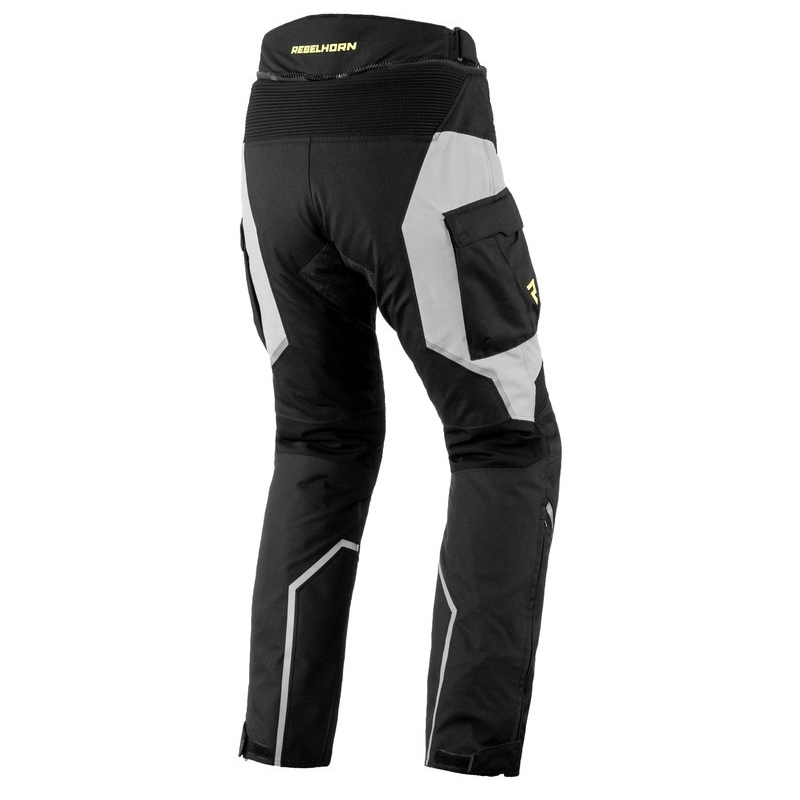 Rebelhorn Hardy II Motorradhose grau-schwarz-fluo gelb Ausverkauf