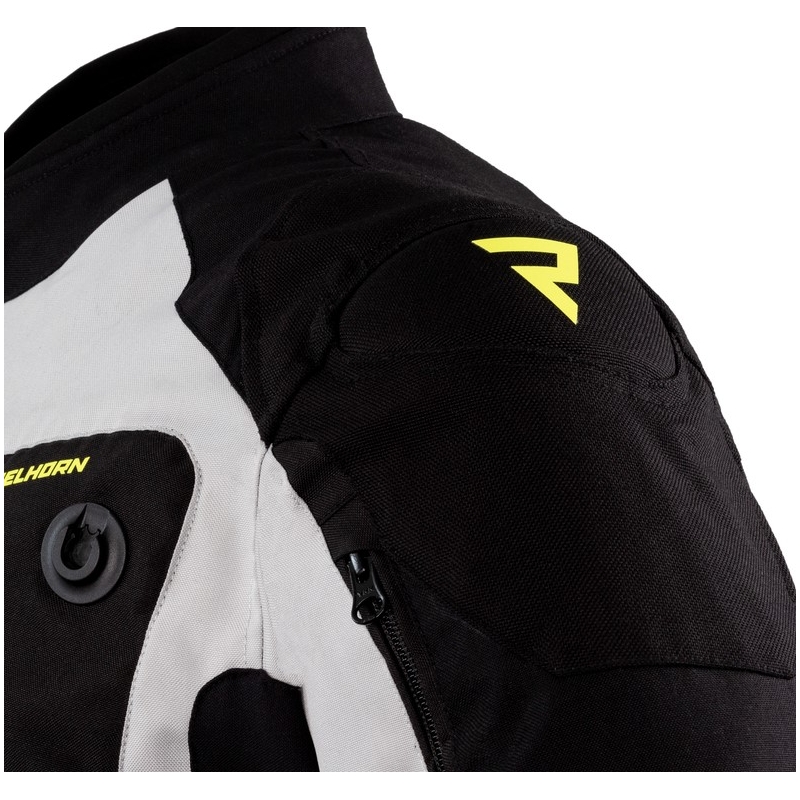 Rebelhorn Borg schwarz-grau-fluorgelbe Motorradjacke