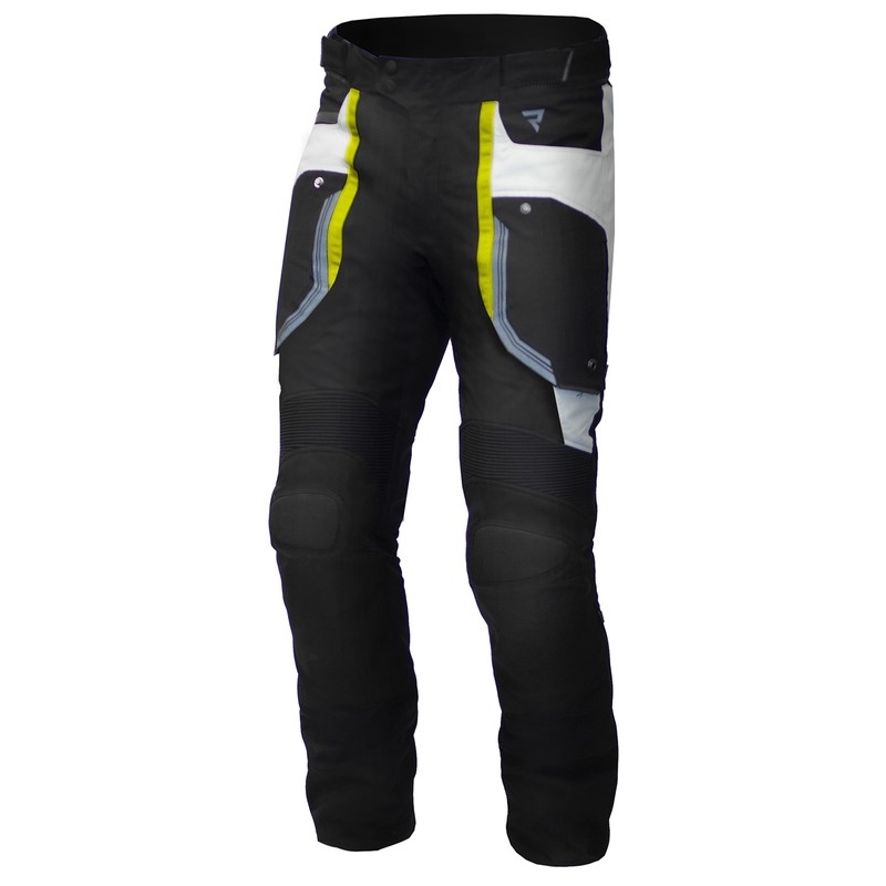 Rebelhorn Borg schwarz-grau-fluo gelb Motorradhose Ausverkauf
