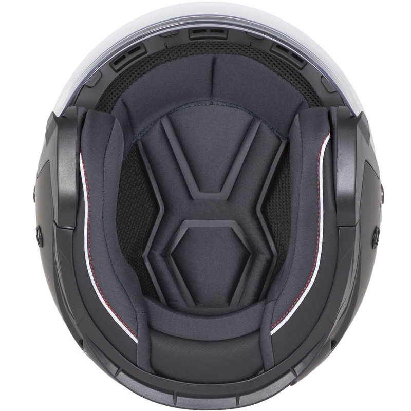 Motorradhelm Cassida Reflex 2.0 Solid Mattschwarz-Dunkelgrau