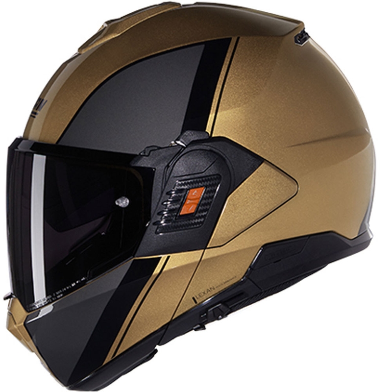 Motorrad-Klapphelm Nolan N120-1 Verniciatura Speciale N-COM 342 sand-schwarz