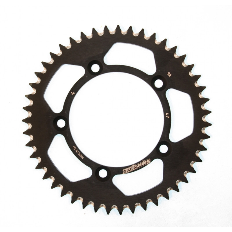 Aluminium-Ketten Rad SUPERSPROX schwarz 47T, 420