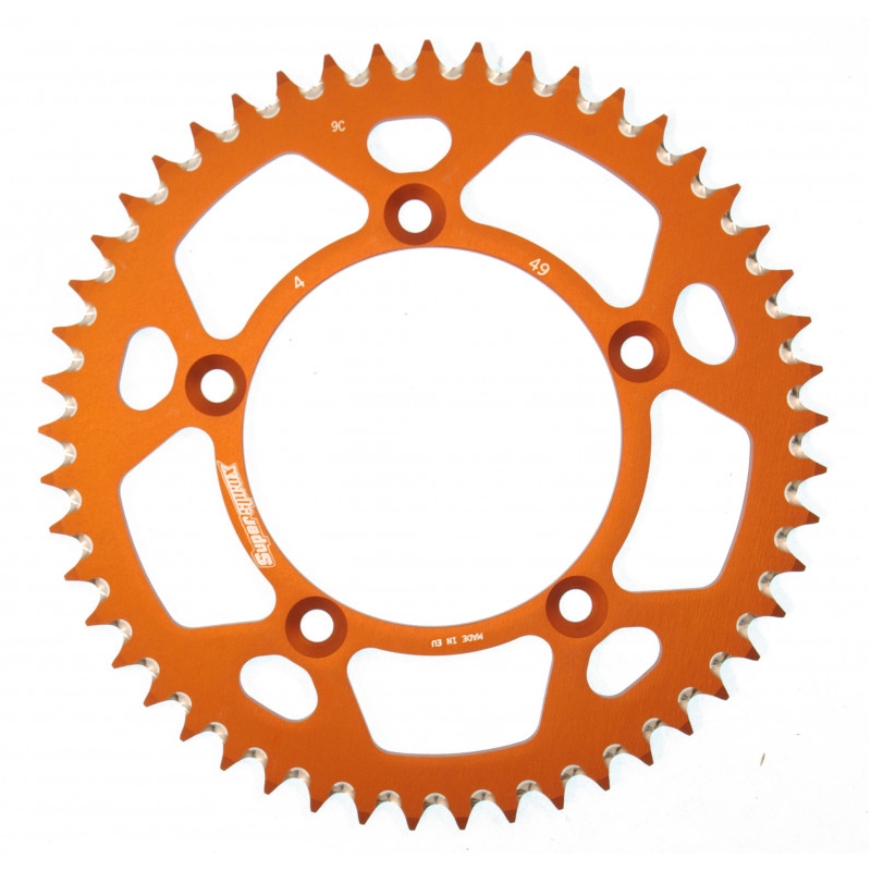 Aluminium-Ketten Rad SUPERSPROX orange 49T, 420