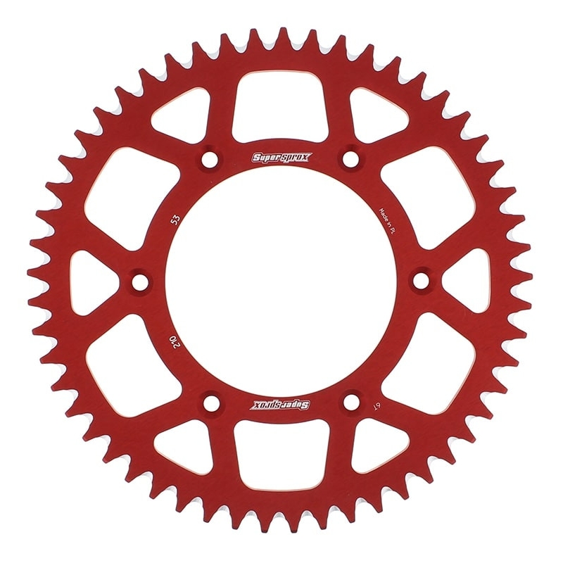 Aluminium-Ketten Rad SUPERSPROX rot 53T, 520