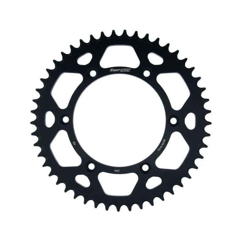 Aluminium-Ketten Rad SUPERSPROX schwarz 49T, 520