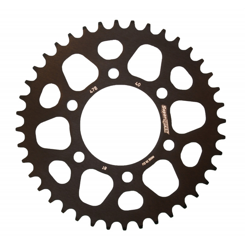 Aluminium-Ketten Rad SUPERSPROX schwarz 40T, 520