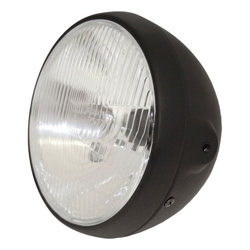 Highsider Smart British Style H4 Scheinwerfer Mattschwarz