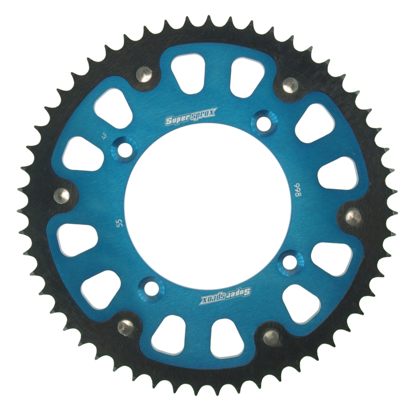 Kettenrad SUPERSPROX STEALTH blau 55T, 428