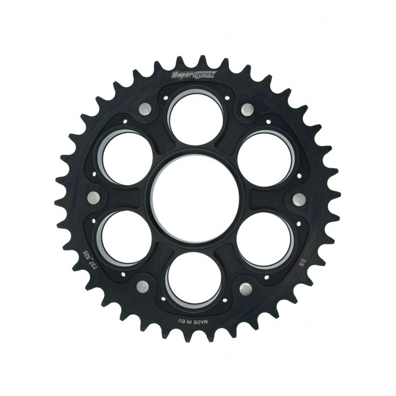 Rear sprocket STEALTH with alloy disc SUPERSPROX schwarz 38T, 520