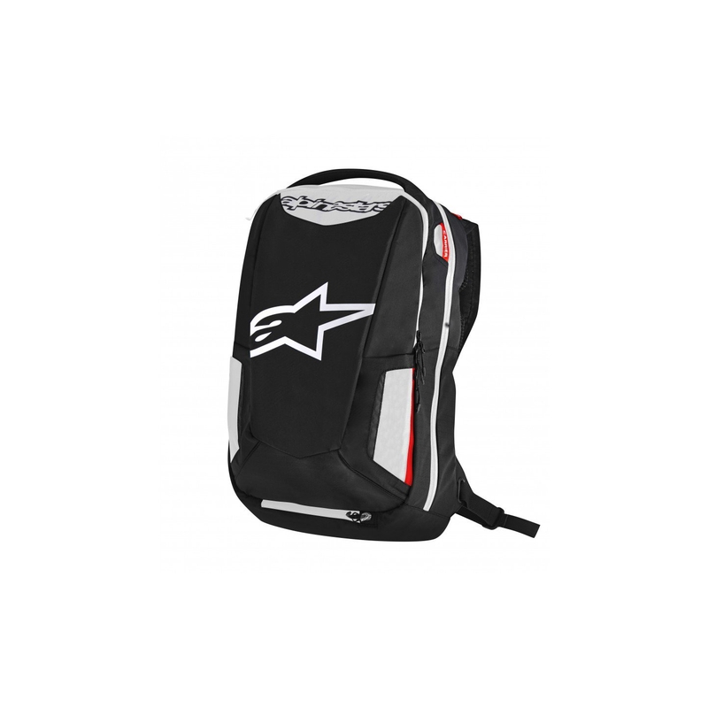 Rucksack Alpinestars City Hunter schwarz-weiß-rot