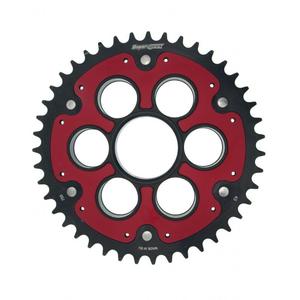 Rear sprocket STEALTH with alloy disc SUPERSPROX RSA-755:43-RED rot 43T, 520