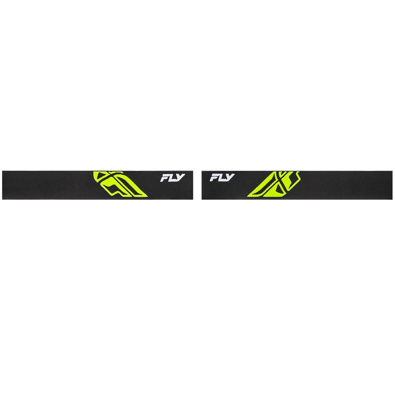 Fly Racing Focus Motocrossbrille schwarz-fluo grün mit klarem Plexiglas