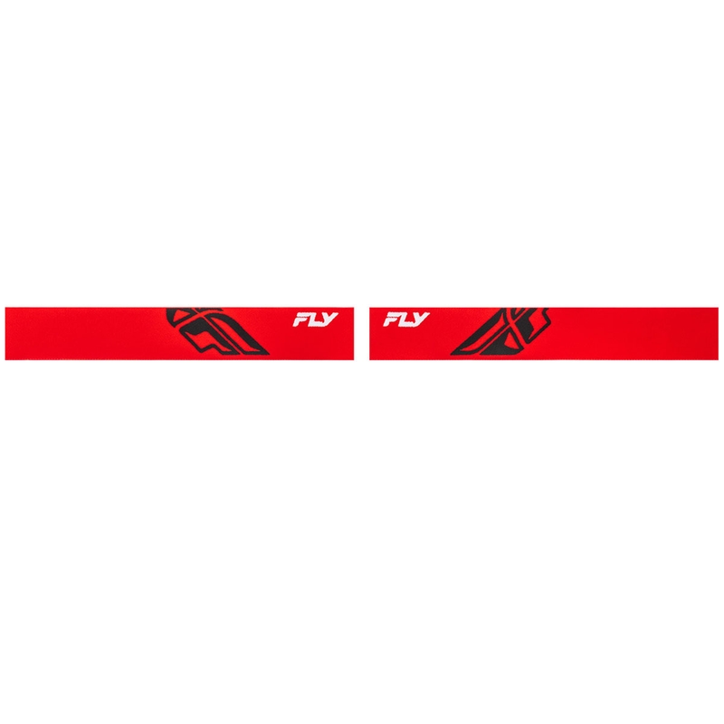 FLY Racing Focus Kinder Motocrossbrille rot-schwarz mit klarem Plexiglas
