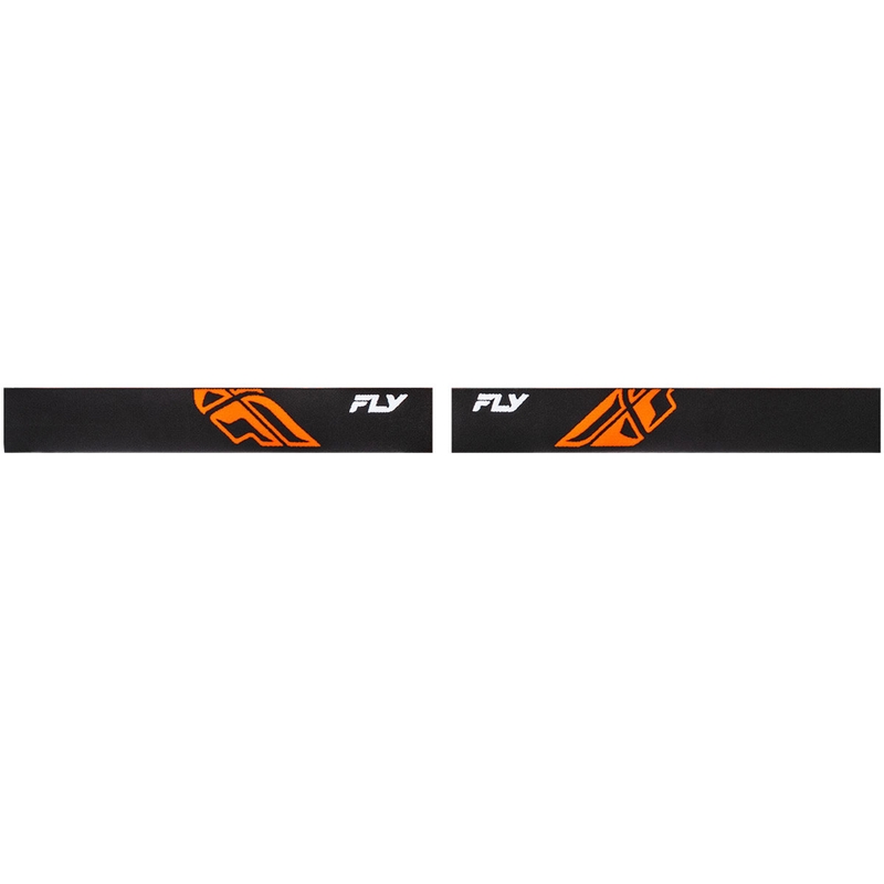 FLY Racing Focus schwarz-orange II Kinder Motocrossbrille mit klarem Plexiglas
