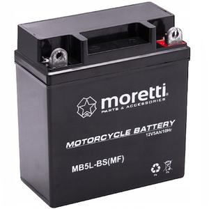 Wartungsfreie Gelbatterie Moretti MB5L-BS, 12V 5Ah ohne Spannungsmesser