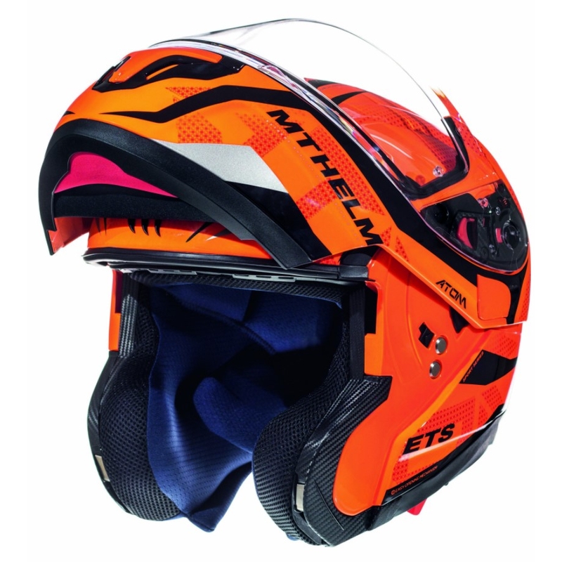 MT Atom Divergence Motorradhelm fluo orange - Klasse II