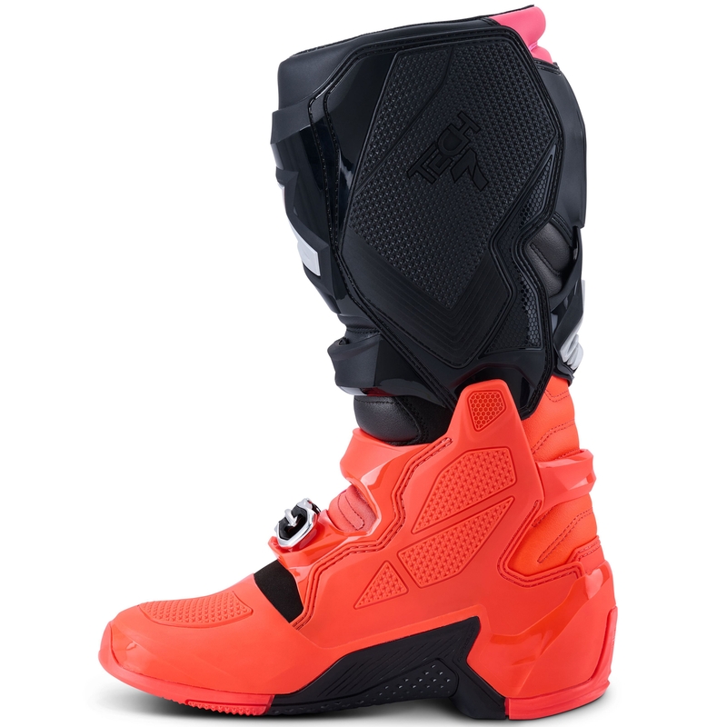 Alpinestars Tech 7 Motorradstiefel schwarz-fluo rot-fluo pink