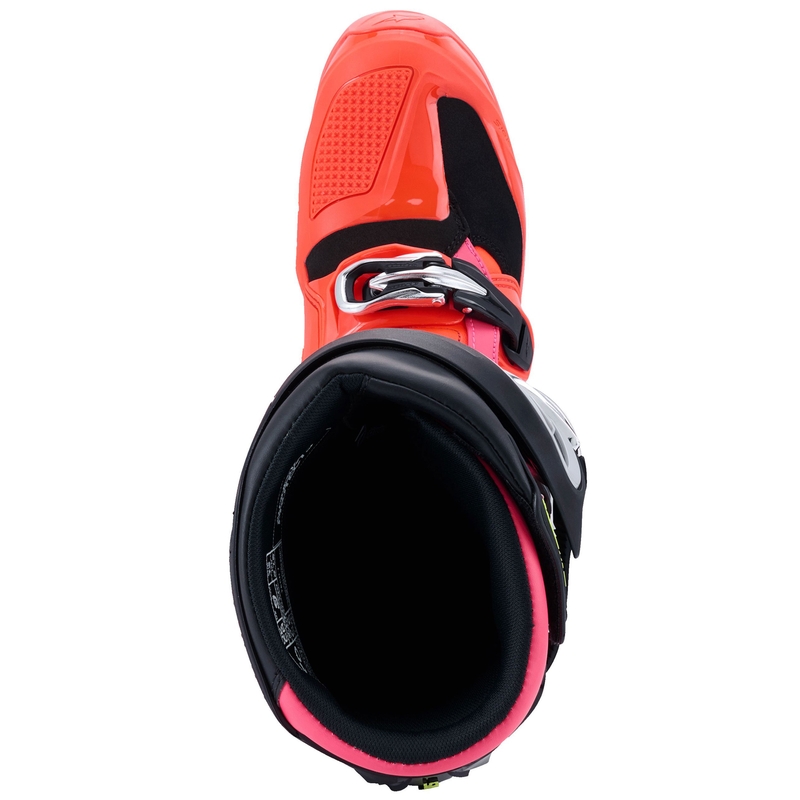 Alpinestars Tech 7 Motorradstiefel schwarz-fluo rot-fluo pink