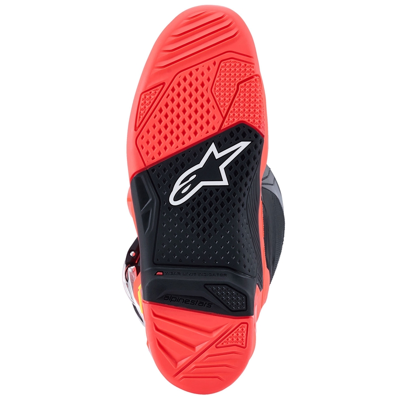 Alpinestars Tech 7 Motorradstiefel schwarz-fluo rot-fluo pink