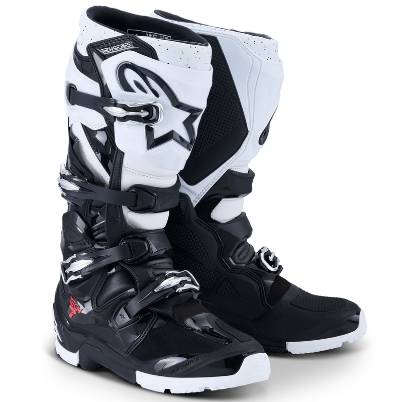 Motorradstiefel Alpinestars Tech 7 Enduro Schwarz-Weiß