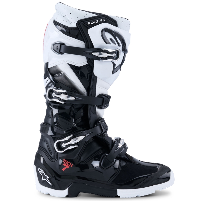 Motorradstiefel Alpinestars Tech 7 Enduro Schwarz-Weiß