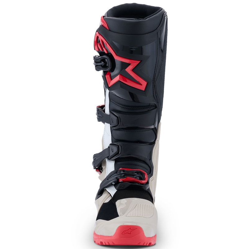 Motorradstiefel Alpinestars Tech 7 Enduro Schwarz-Hellgrau-Rot