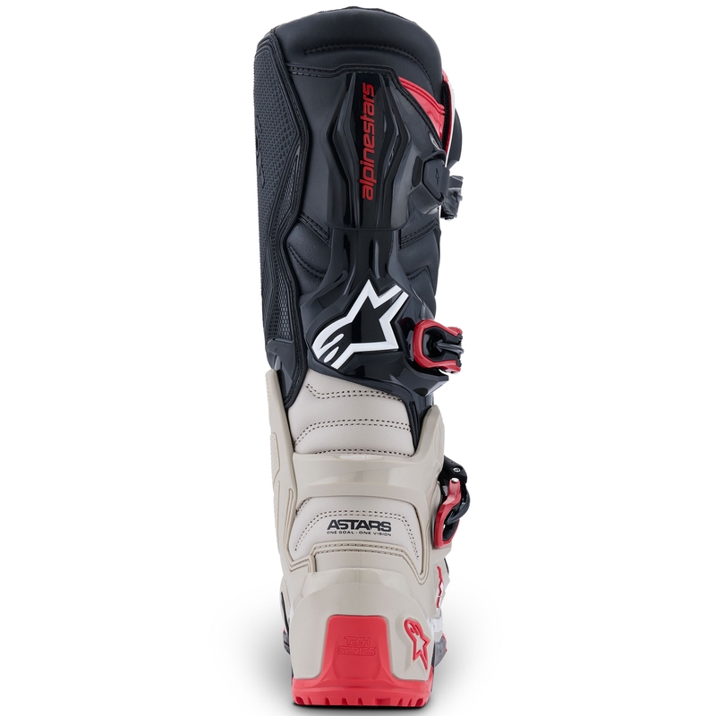 Motorradstiefel Alpinestars Tech 7 Enduro Schwarz-Hellgrau-Rot
