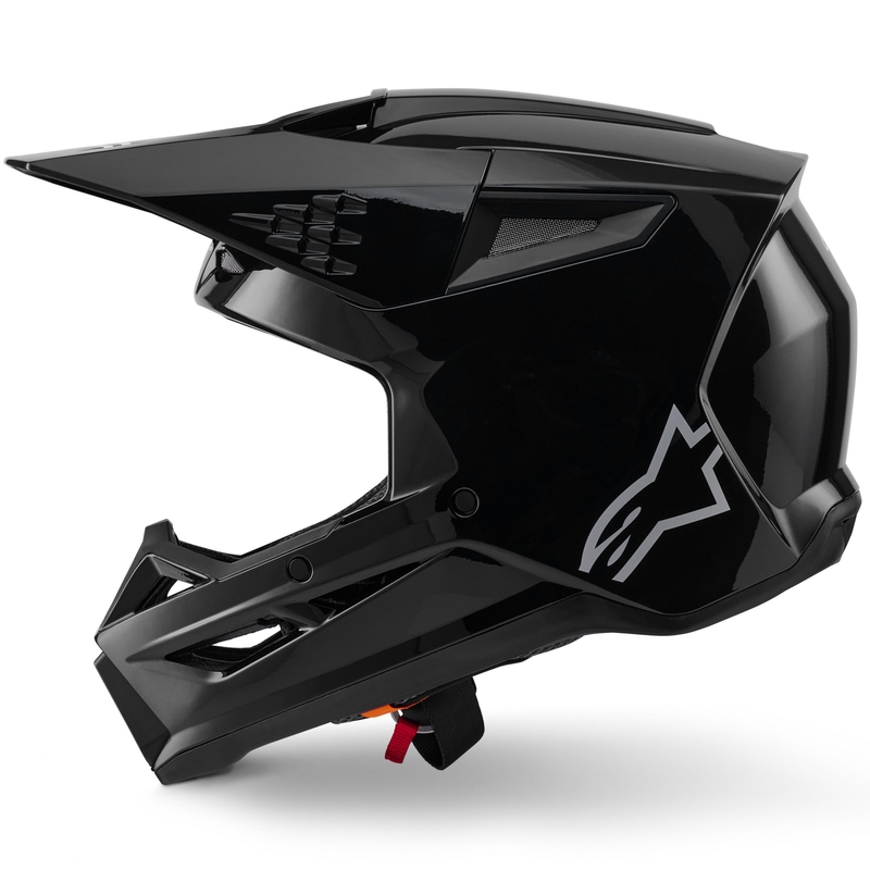 Alpinestars S-M3 Solid Motocross-Helm, schwarz