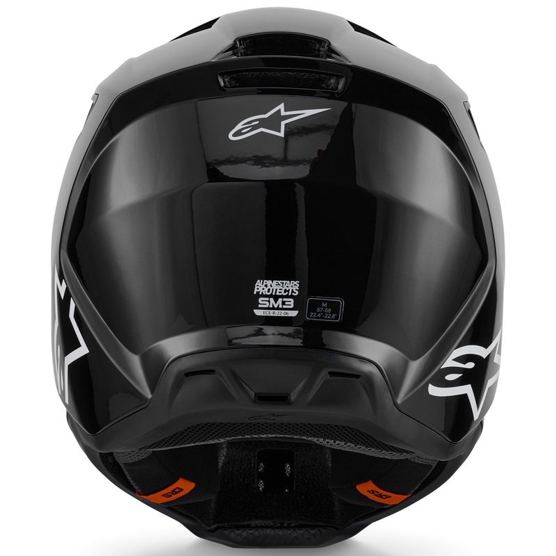 Alpinestars S-M3 Solid Motocross-Helm, schwarz