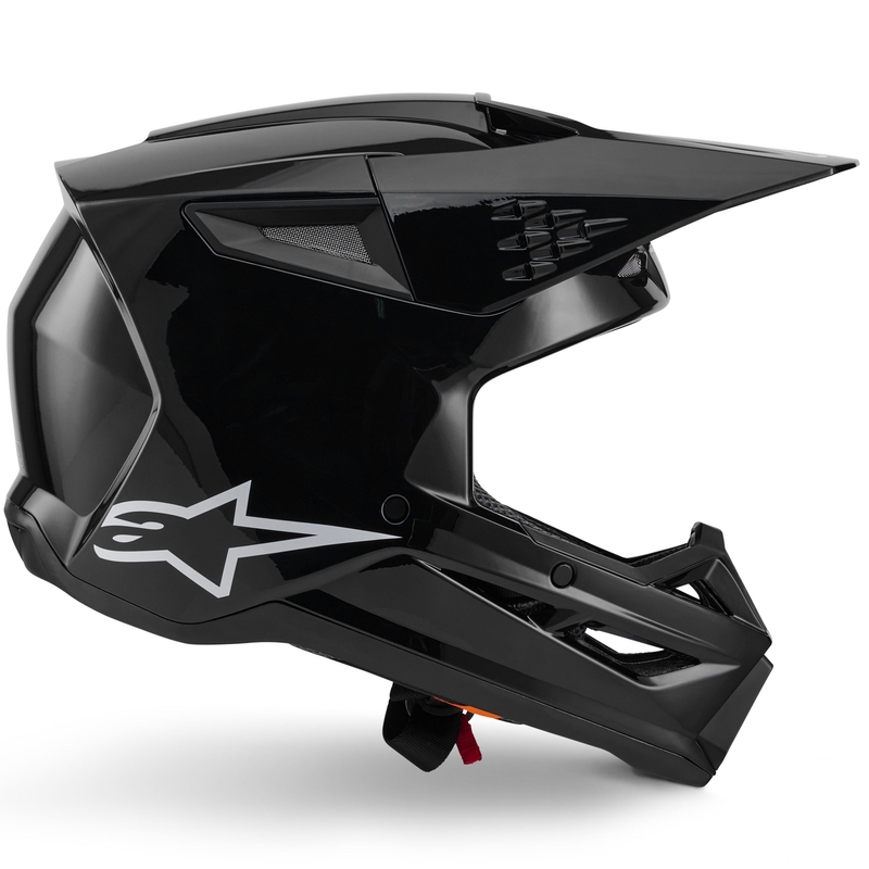 Alpinestars S-M3 Solid Motocross-Helm, schwarz